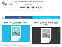 Tablet Screenshot of printertestpage.org